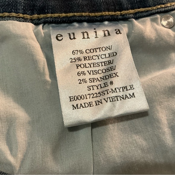 Eunina Zosia Wide Leg High Rise Two-Tone Jeans Size 28 NWT 90s Cowgirl Boho - Picture 12 of 13